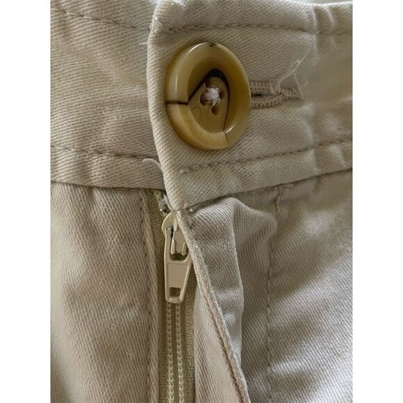 Dockers Capris Beige Casual Pants Flat Front Size 8 - Picture 9 of 11